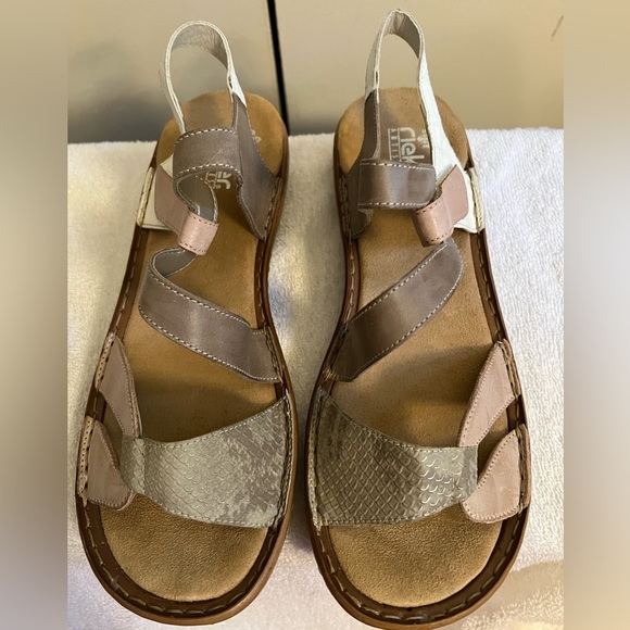 🌸🌸NIB Mult-colored Leather Rieker Sandals 🌸🌸 - Picture 10 of 10